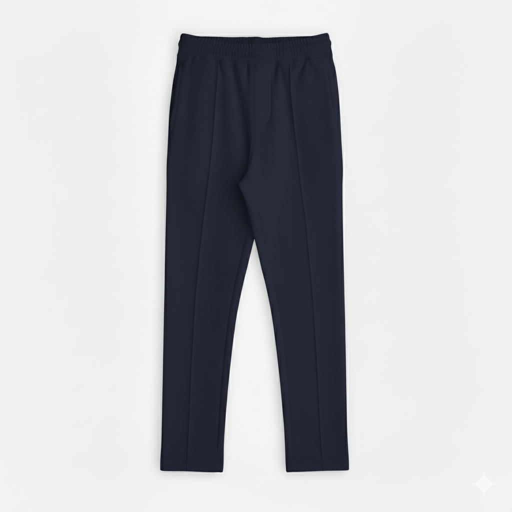 Heritage Pleated Trouser - Navy Blue
