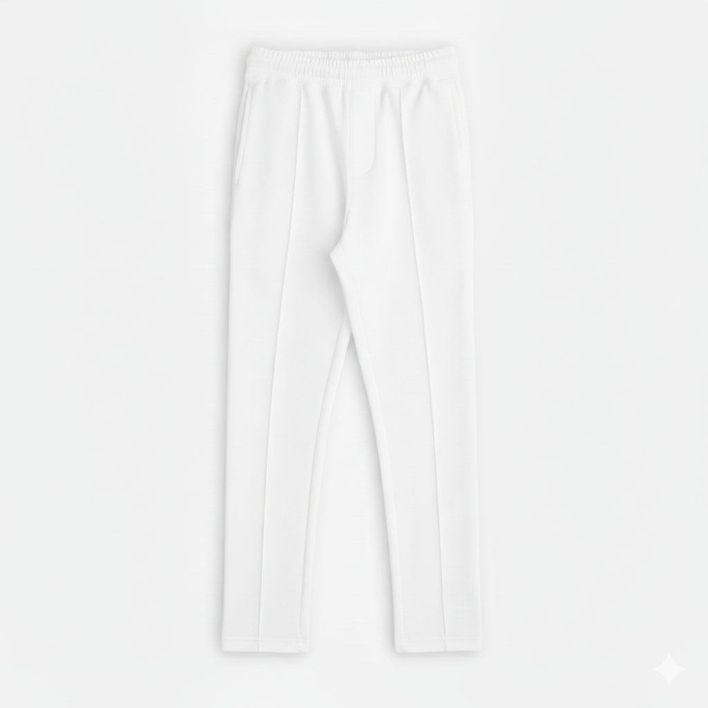 Heritage Pleated Trouser - White