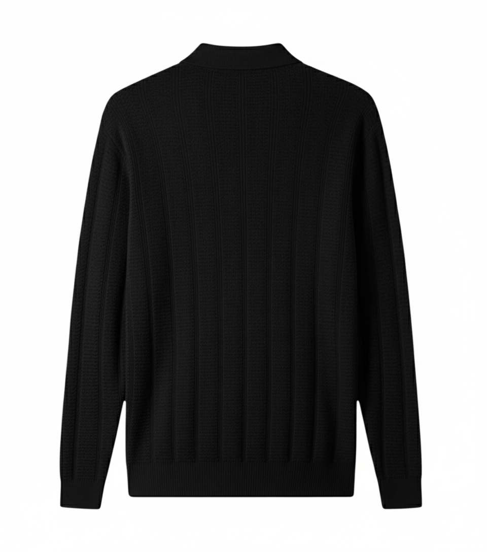 Knitted Polo Black