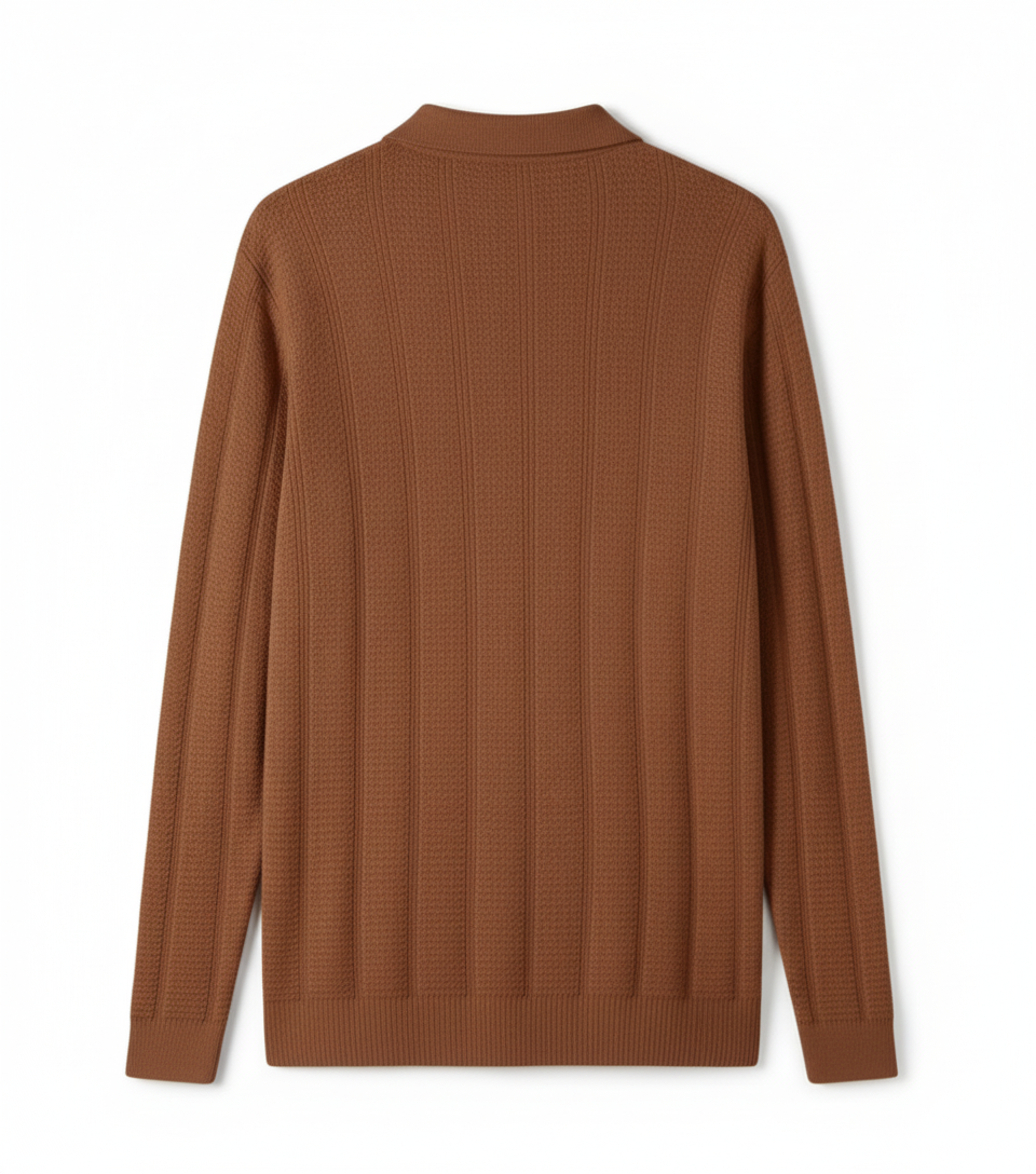 Knitted Polo Brown