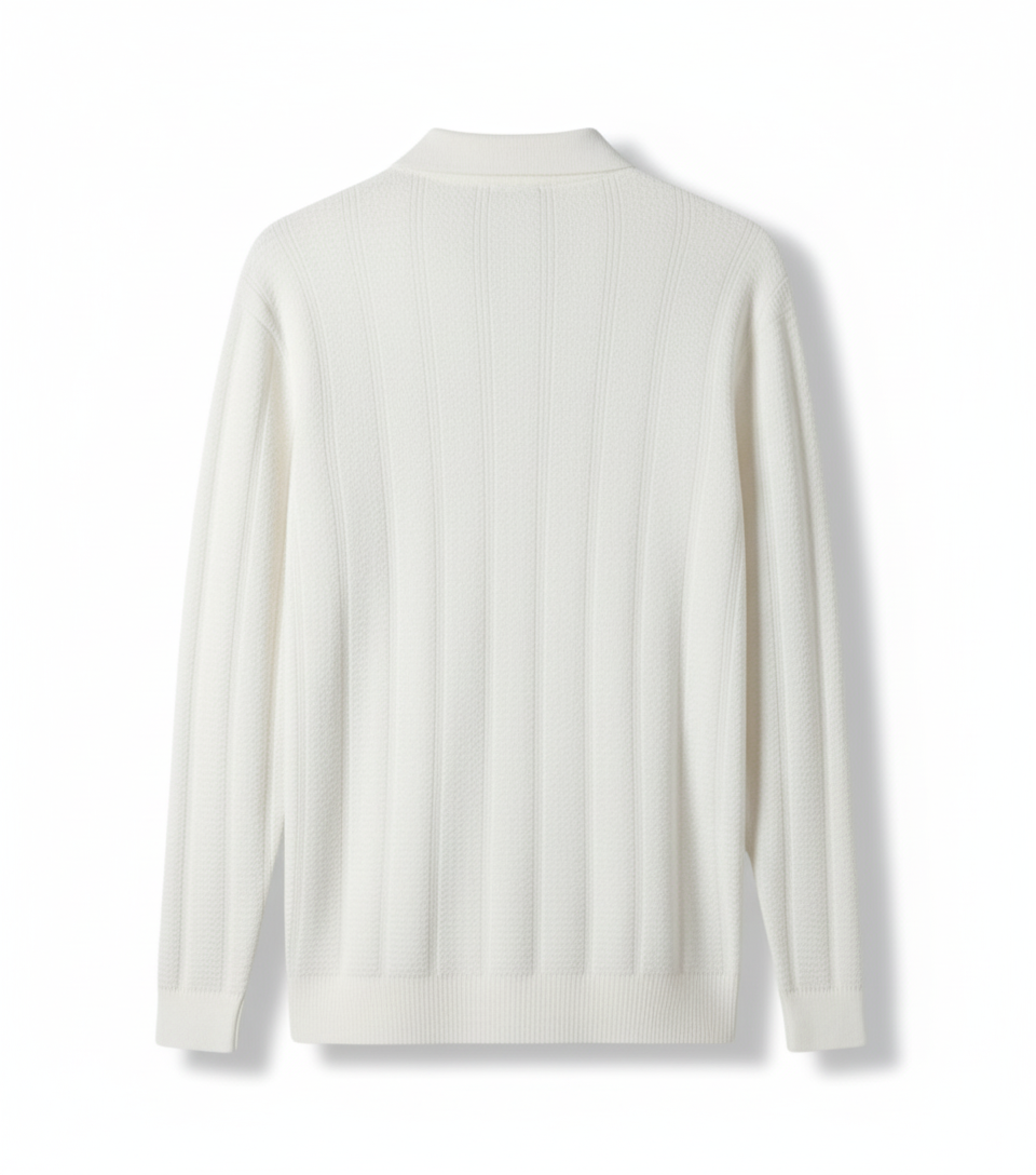 Knitted Polo White