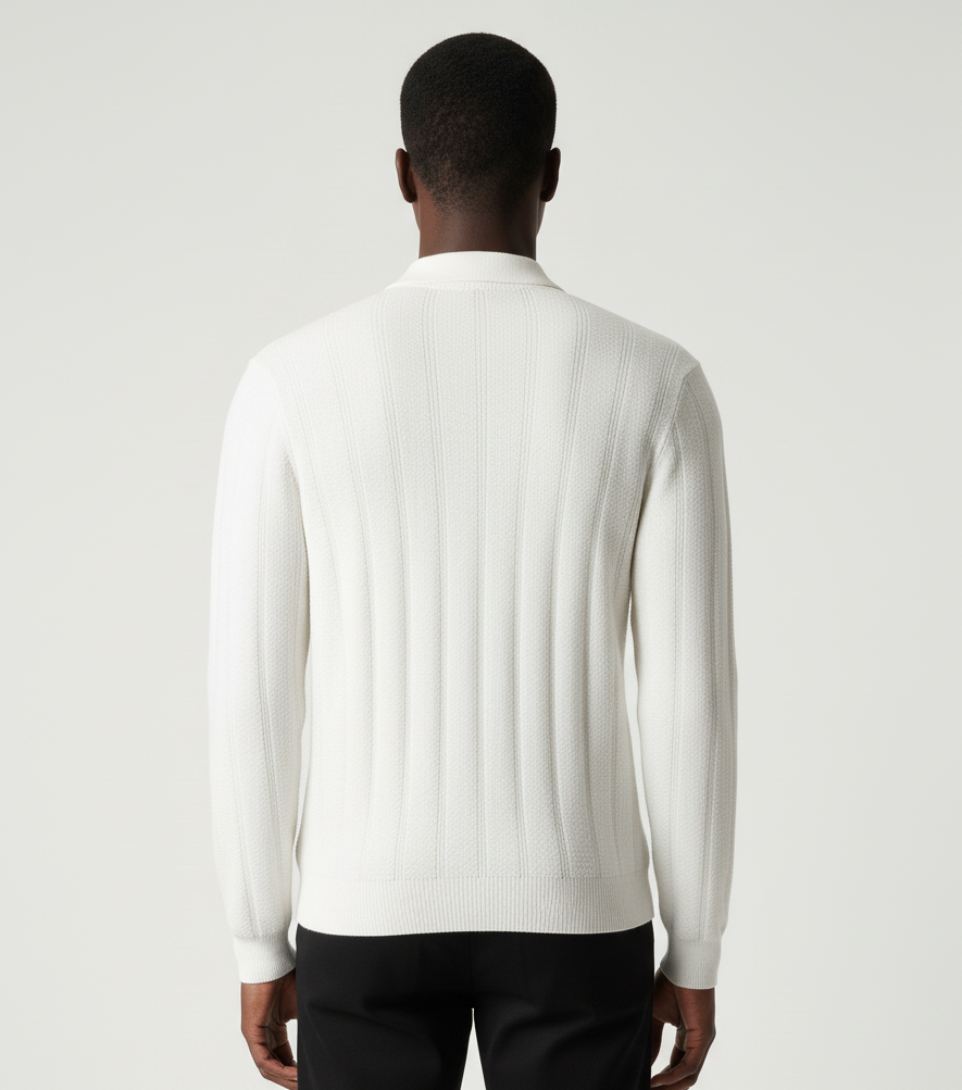 Knitted Polo White