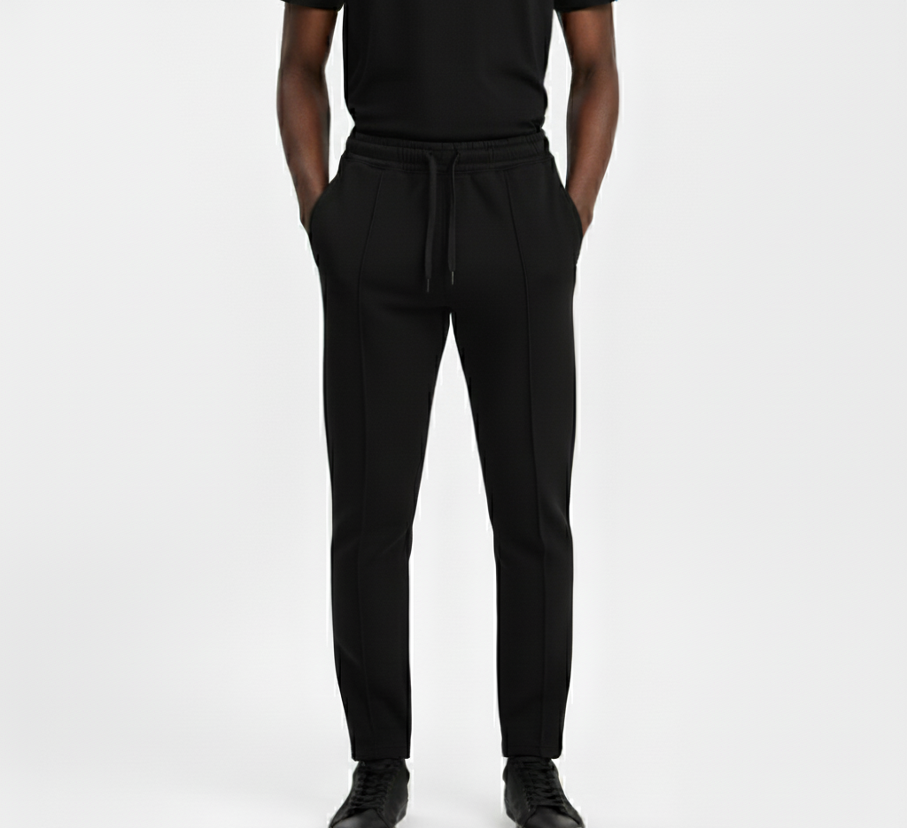 Heritage Pleated Trouser - Black